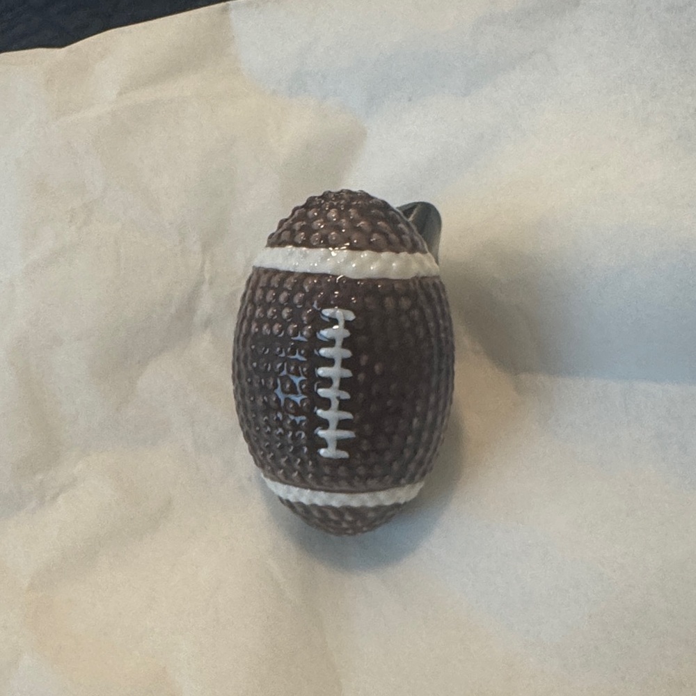 Nora Fleming Brown Football Mini